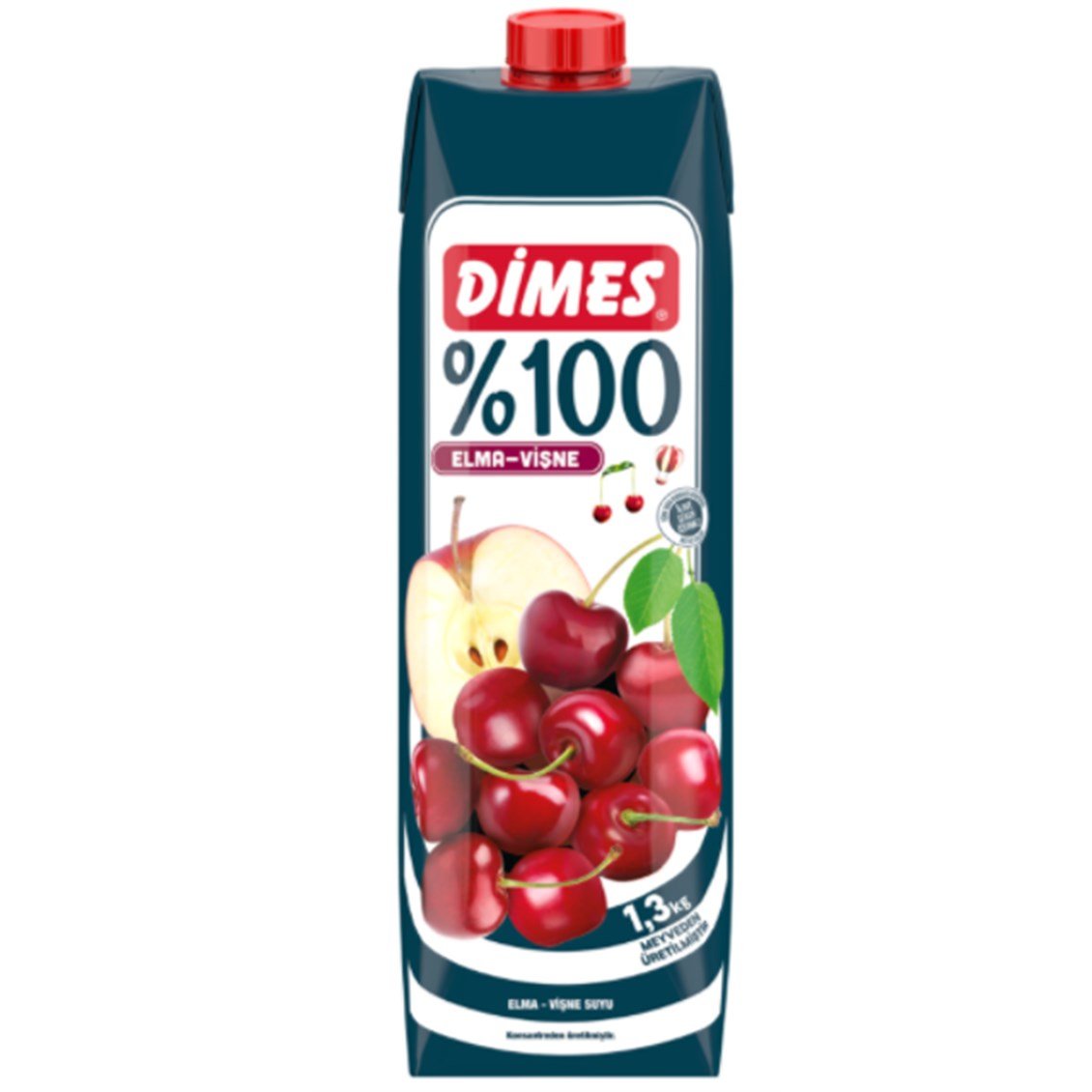 Dimes %100 Elma Vişne Suyu 1 Lt
