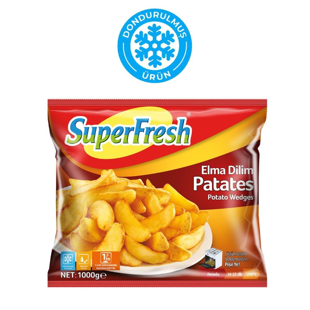 Superfresh Patates Elma Dilim 1000 gr
