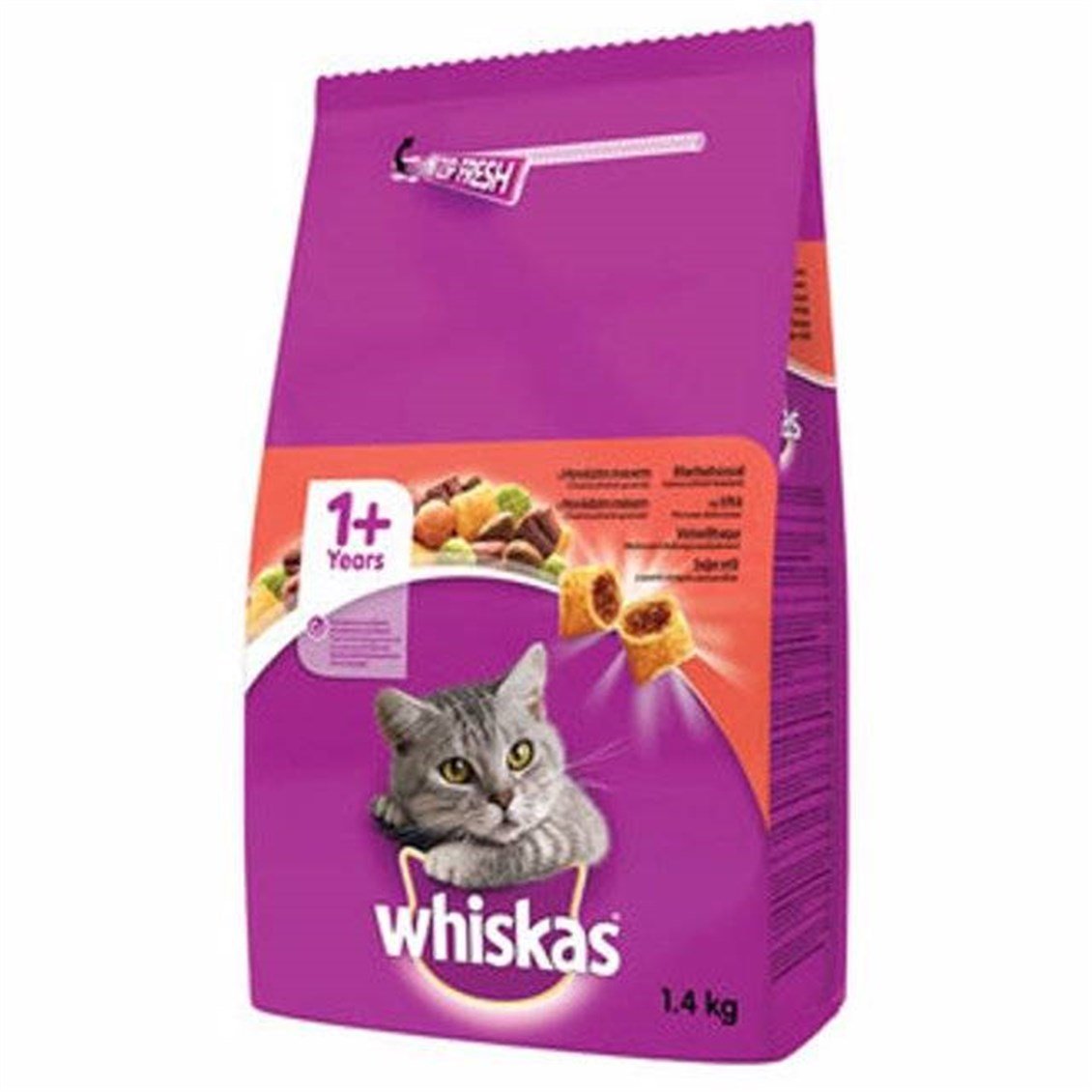Whiskas Sığırlı Kuru Mama 1.4 Kg