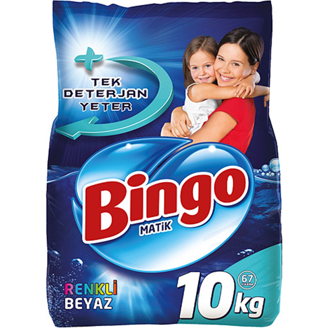 Bingo Matik Renkli ve Beyaz 10 kg - Onur Market