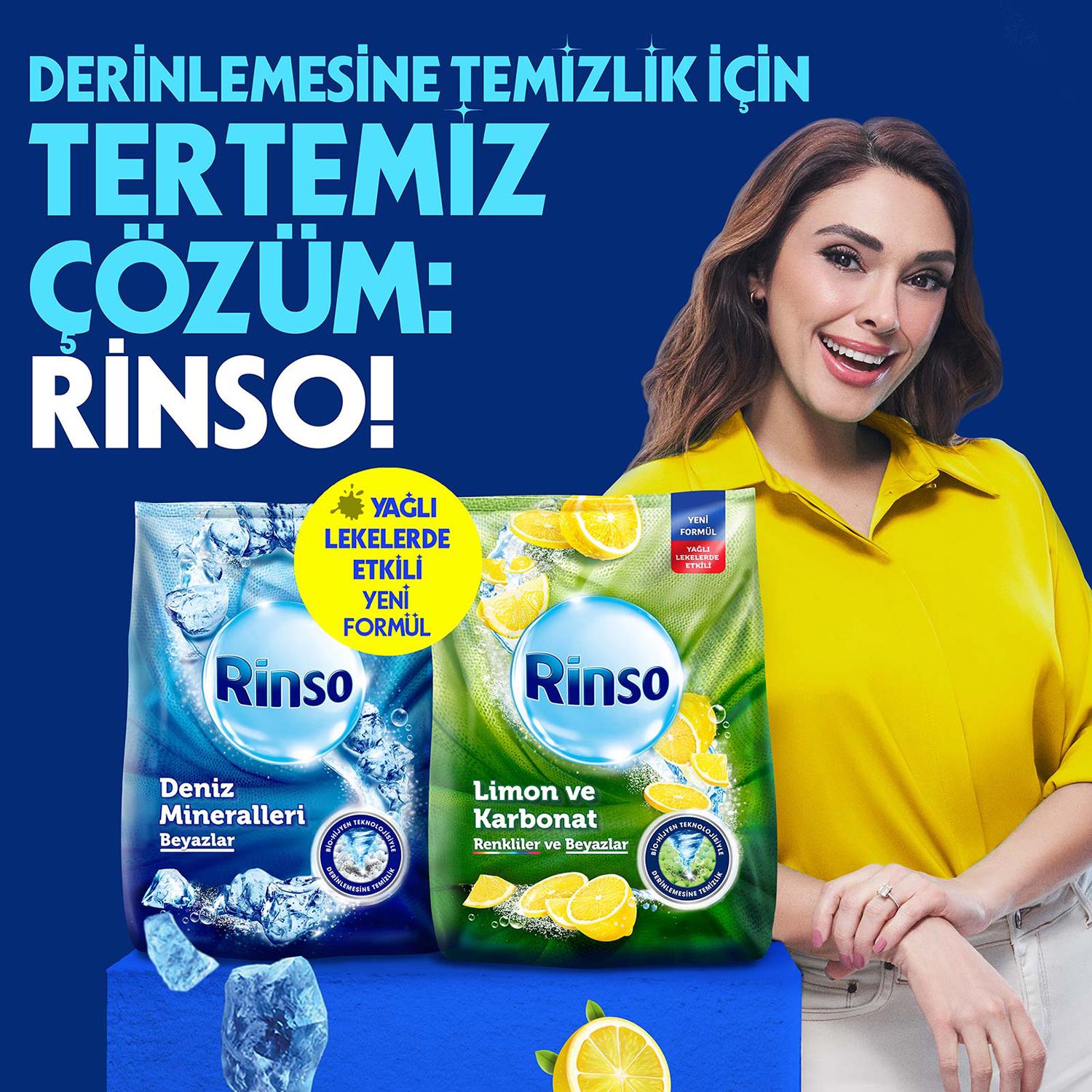 Rinso Matik Limon Karbonat Çamaşır Deterjanı 8 kg - Onur Market