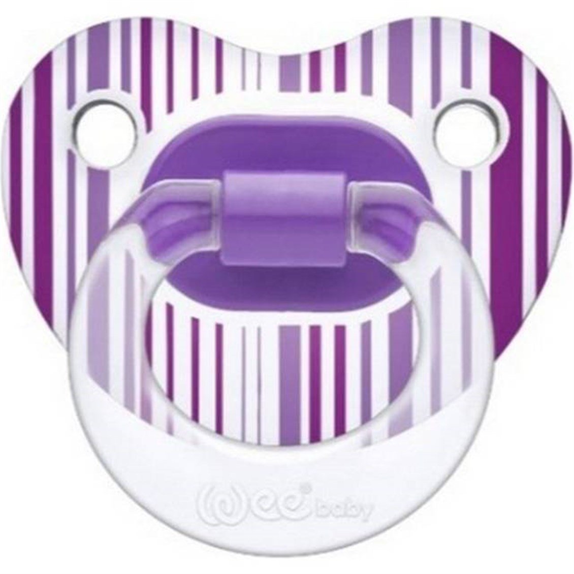 Wee Baby Şeffaf Desenli Damaklı Emzik No:1