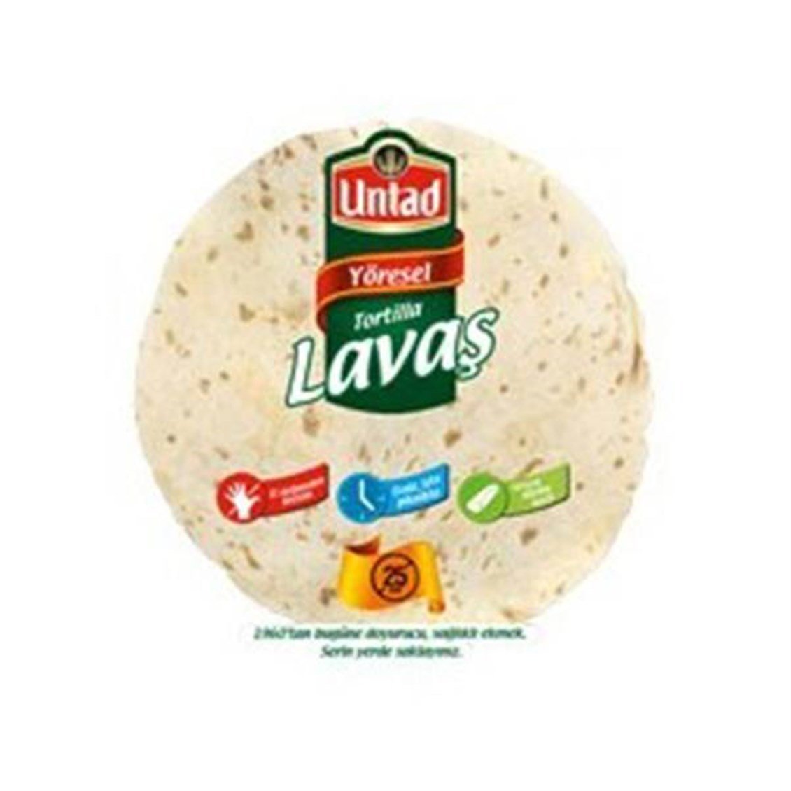 Untad Sade Lavaş 25 Cm 8'li 560 Gr