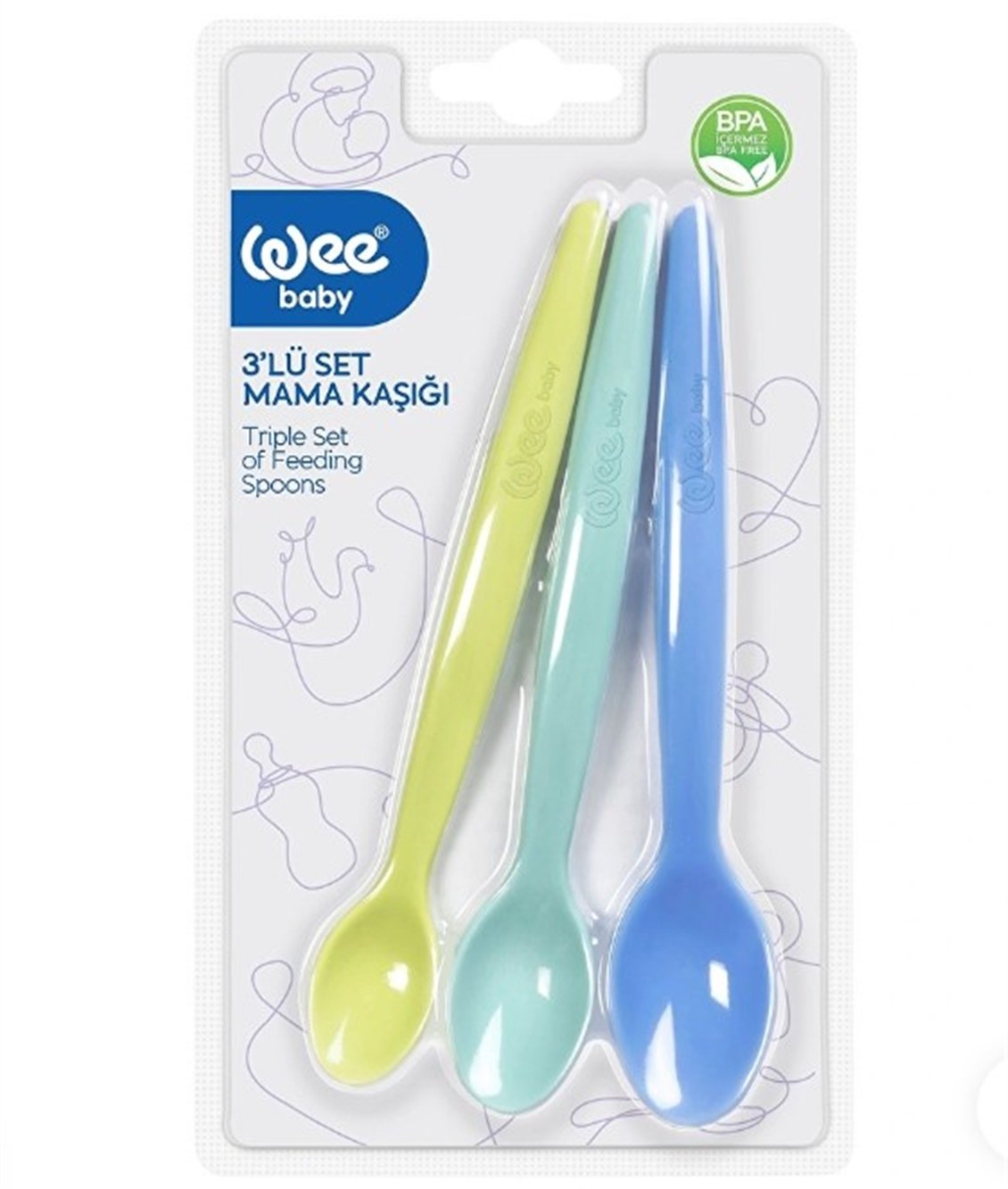 Wee Baby Üçlü Set Mama Kaşığı