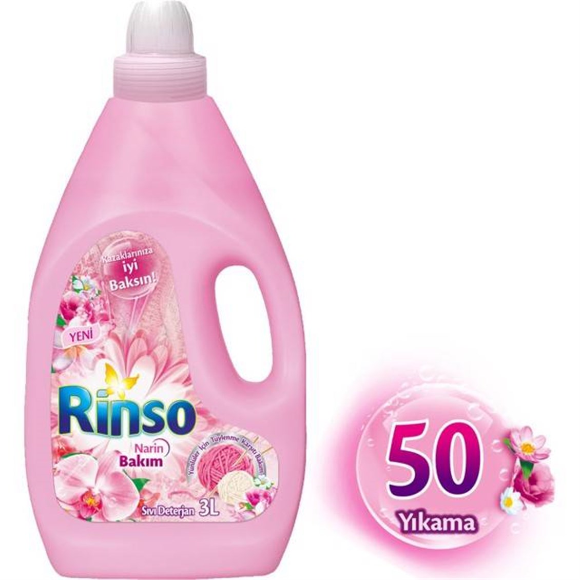 Rinso Sıvı Deterjan Narin Bakım 3000 ml - Onur Market