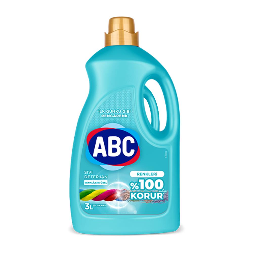 Abc Renkli Sıvı Deterjan 3000 ml - Onur Market