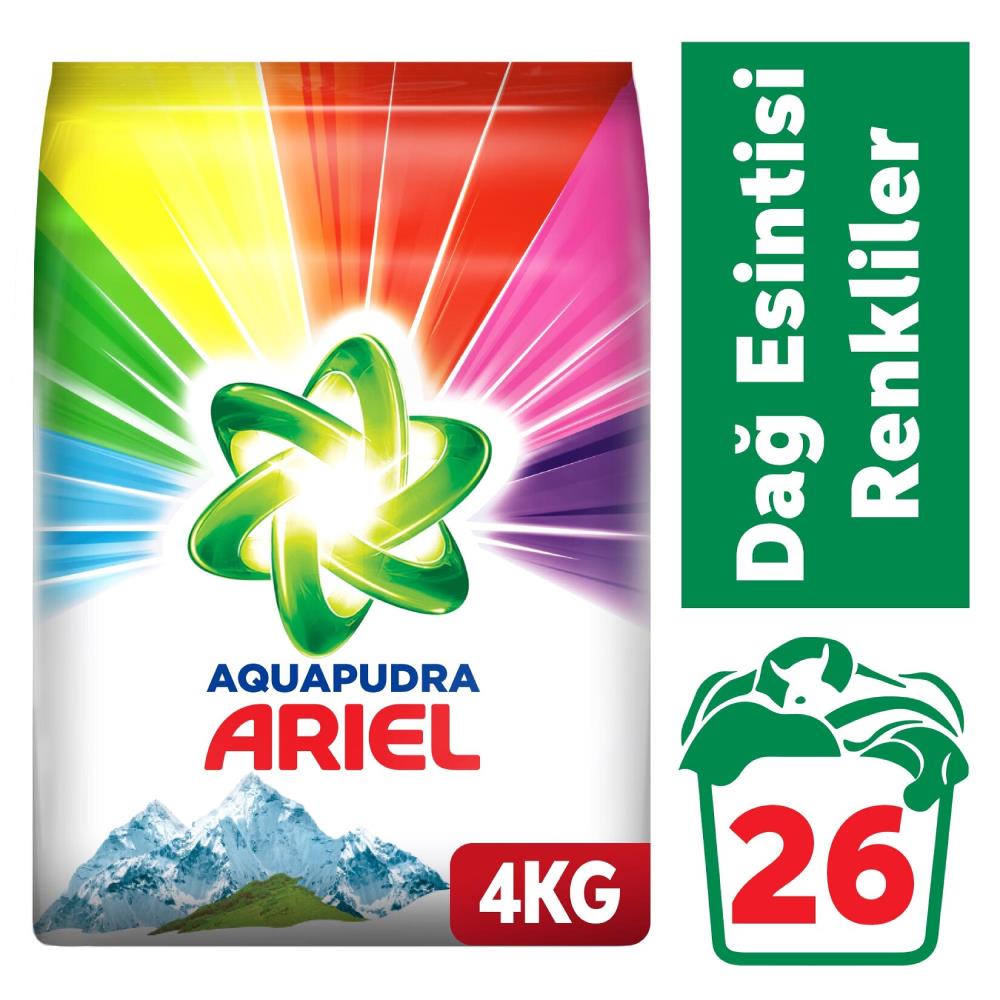 Ariel Aqua Toz Deterjan Renkliler 4 kg - Onur Market