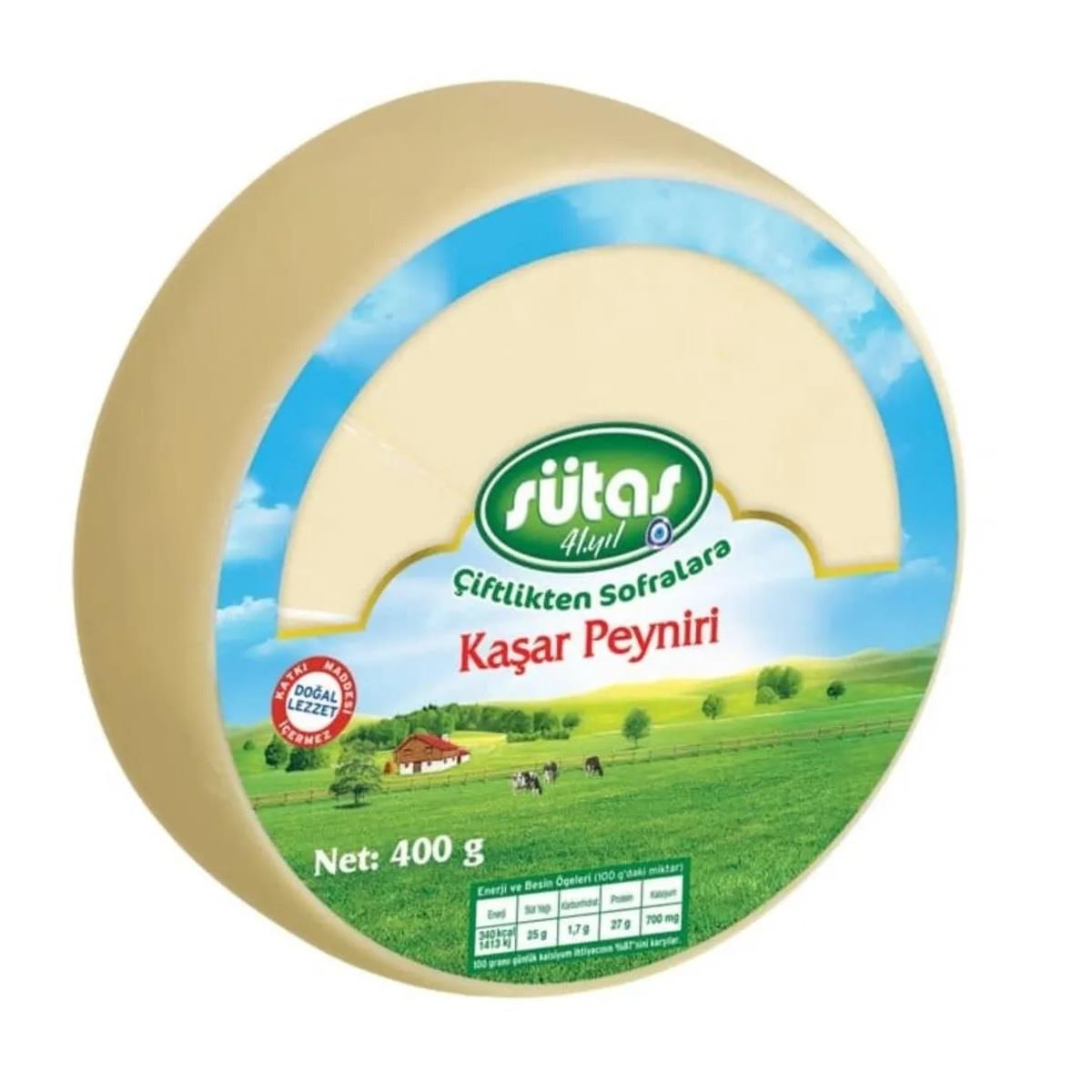 Sütaş Taze Kaşar Peyniri 400 gr - Onur Market
