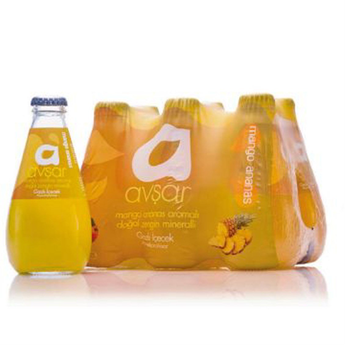 Avşar C+ Plus Mango & Ananas Aromalı Maden Suyu 6lı 200 ml - Onur Market