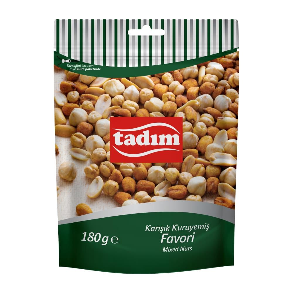 Tadım Favori Kavrulmuş Karışık Kuruyemiş 180 gr