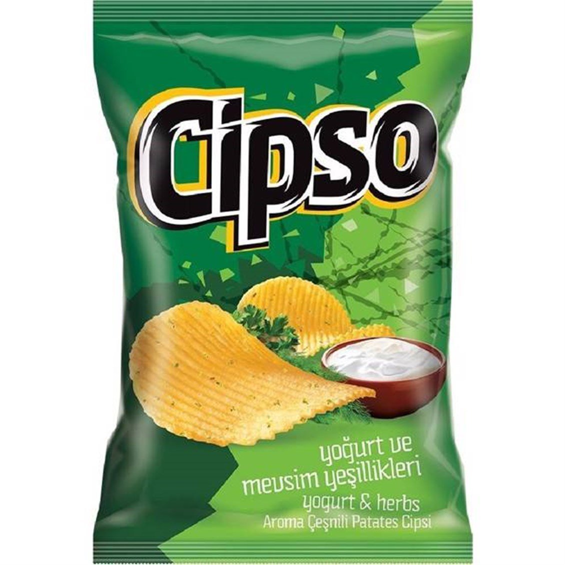 Cipso Yoğurt ve Mevsim Yeşillikleri Çeşnili Patates Cipsi 104 gr - Onur  Market