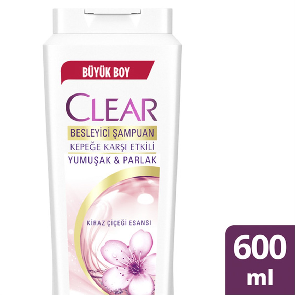 Clear Women Şampuan Yumuşak Parlak Kiraz Çiçeği 600 ml - Onur Market