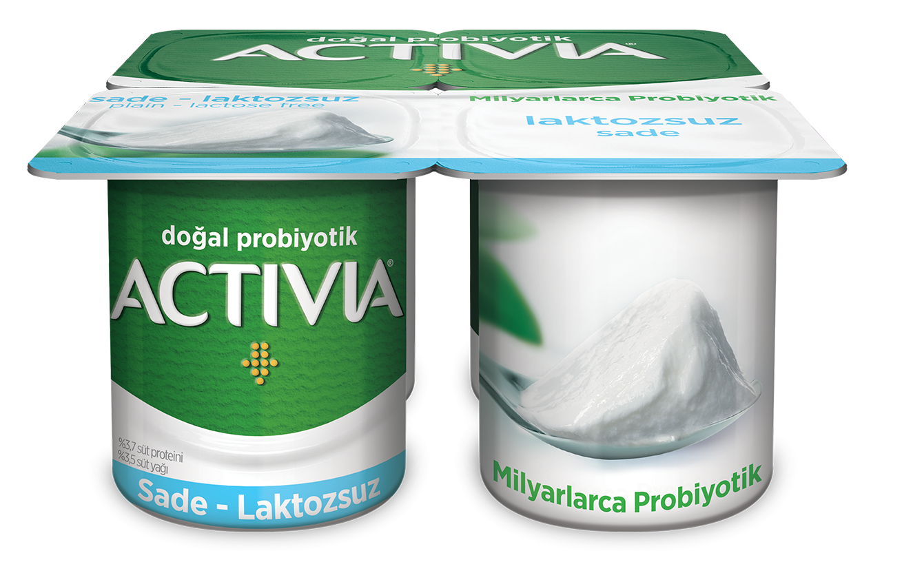 Danone Activia Probiyotik Laktozsuz Sade Yoğurt 4x100 gr
