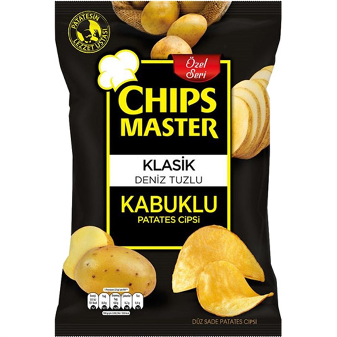 Chips Master Kabuklu Patates Cipsi 104 gr - Onur Market