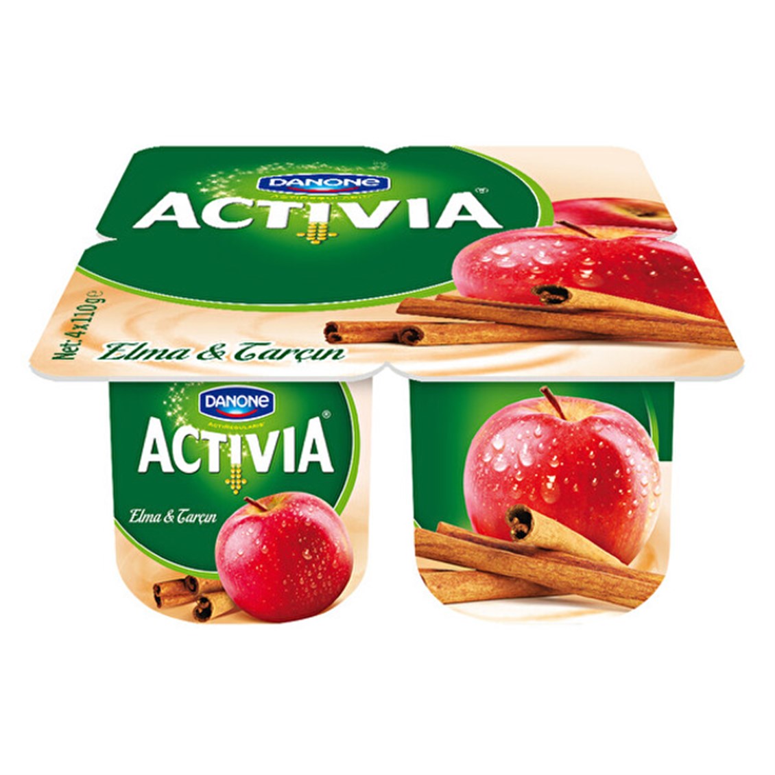 Danone Activia Probiyotik Elmalı-Tarçınlı Yoğurt 4x100 gr