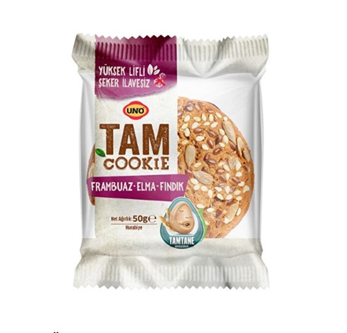  UNO TAM  COOKIE FRAM.ELMA.FINDIK 50 GR 