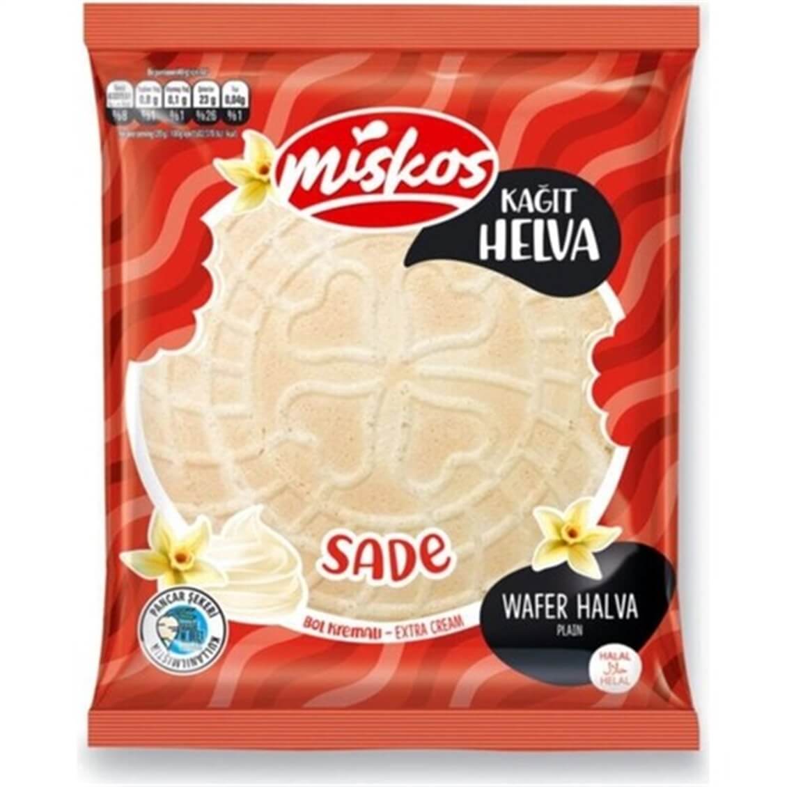 Miskos Kağıt Helva Sade 45 gr - Onur Market