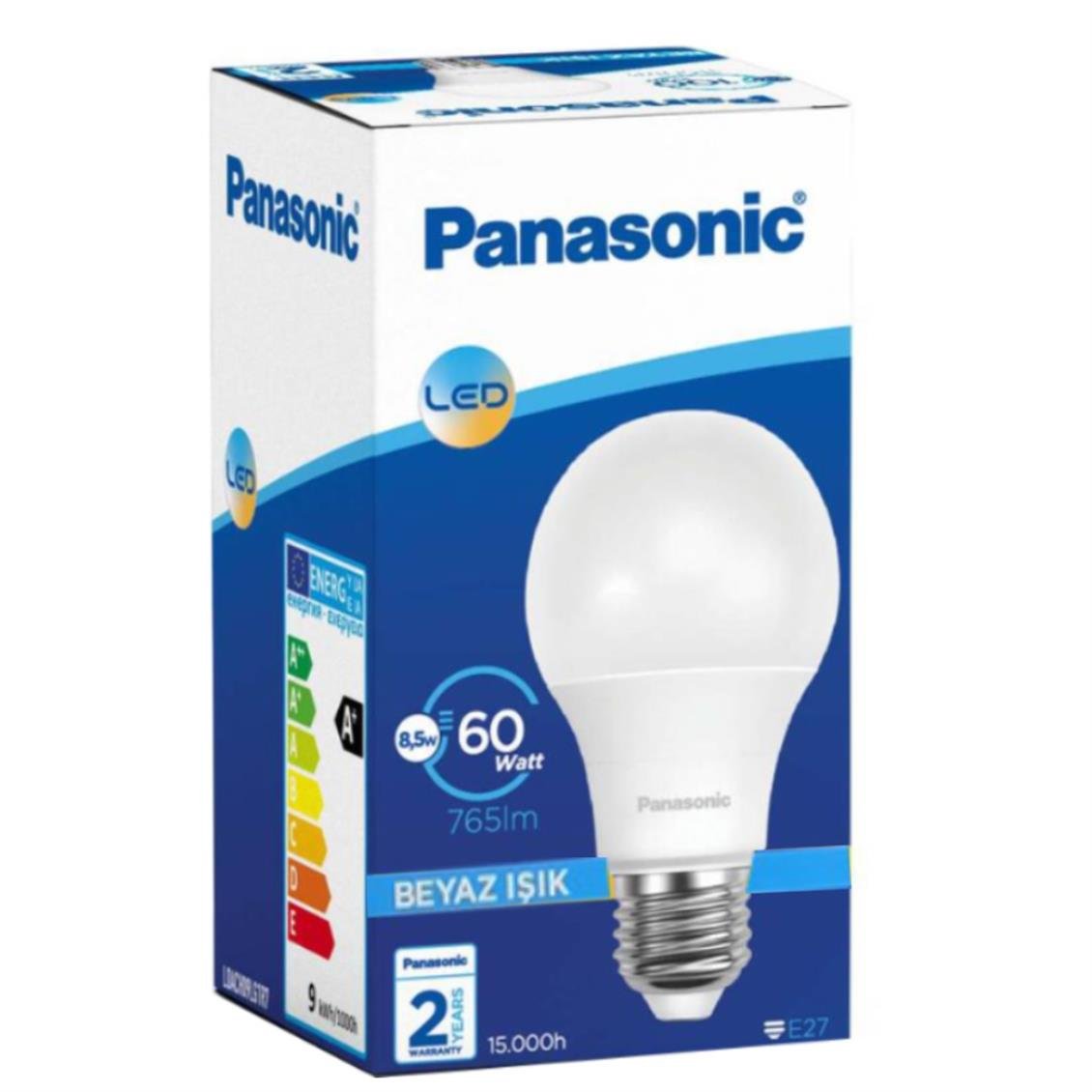 Panasonic 8,5W Led Ampul Beyaz Işık E27