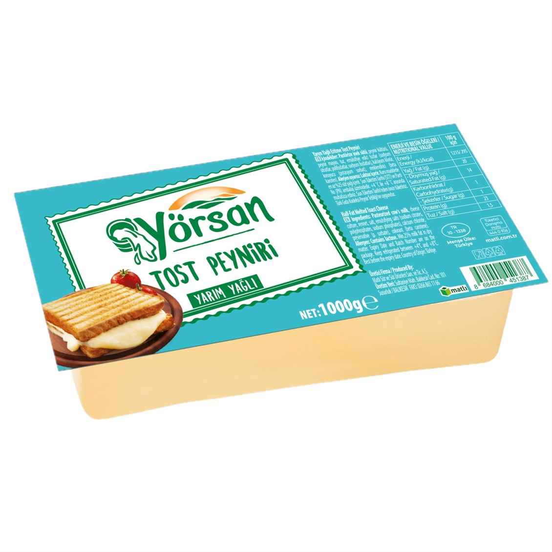 S Tost Peyniri Yörsan kg - Onur Market