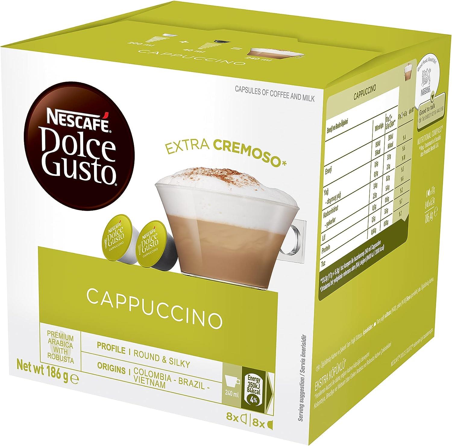 Nescafe Dolce Gusto Cappuccino 16 Kapsül 186.4 gr - Onur Market