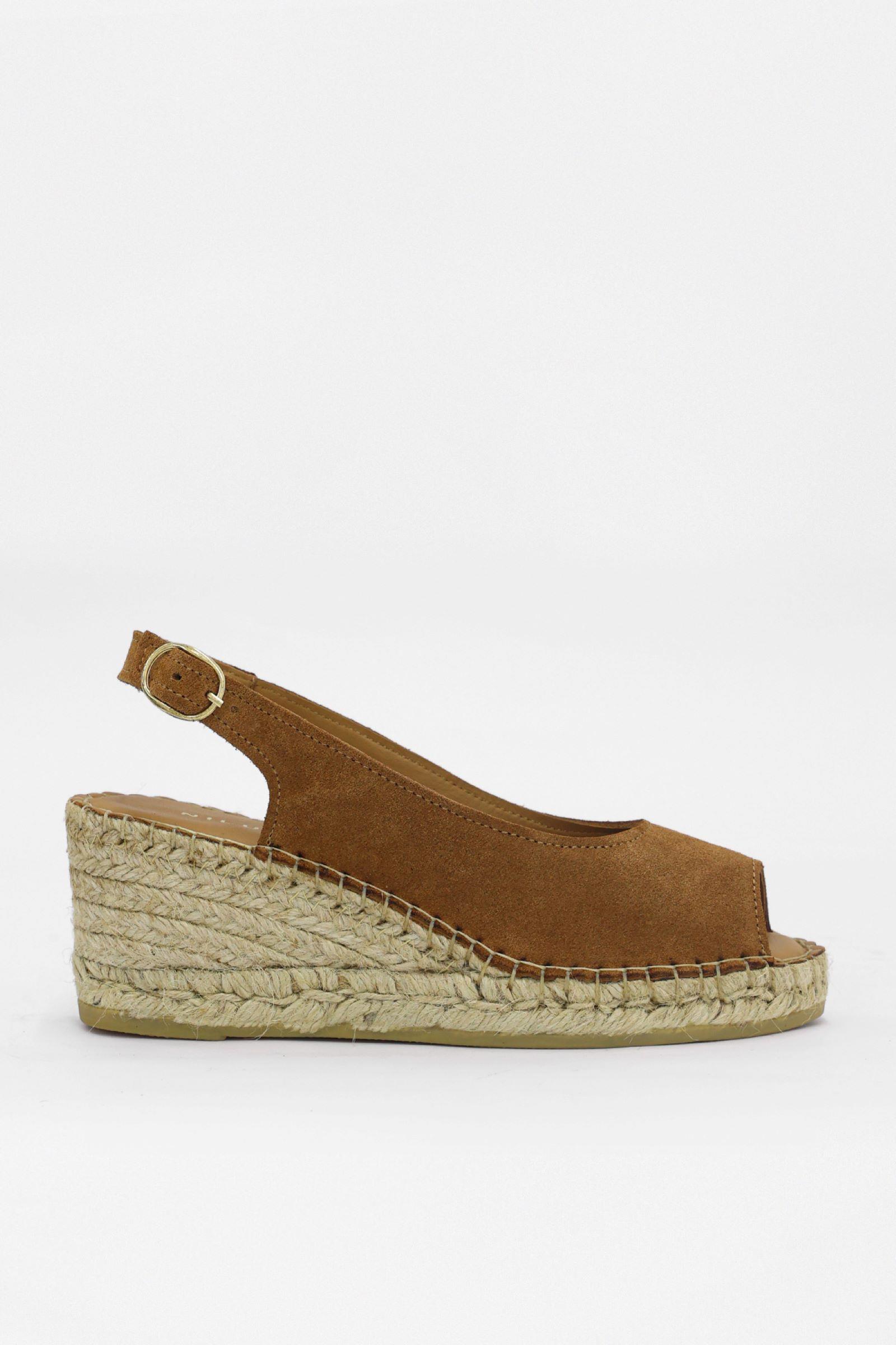 Lady Taba Süet Hakiki Deri Kadın Topuklu Sandalet