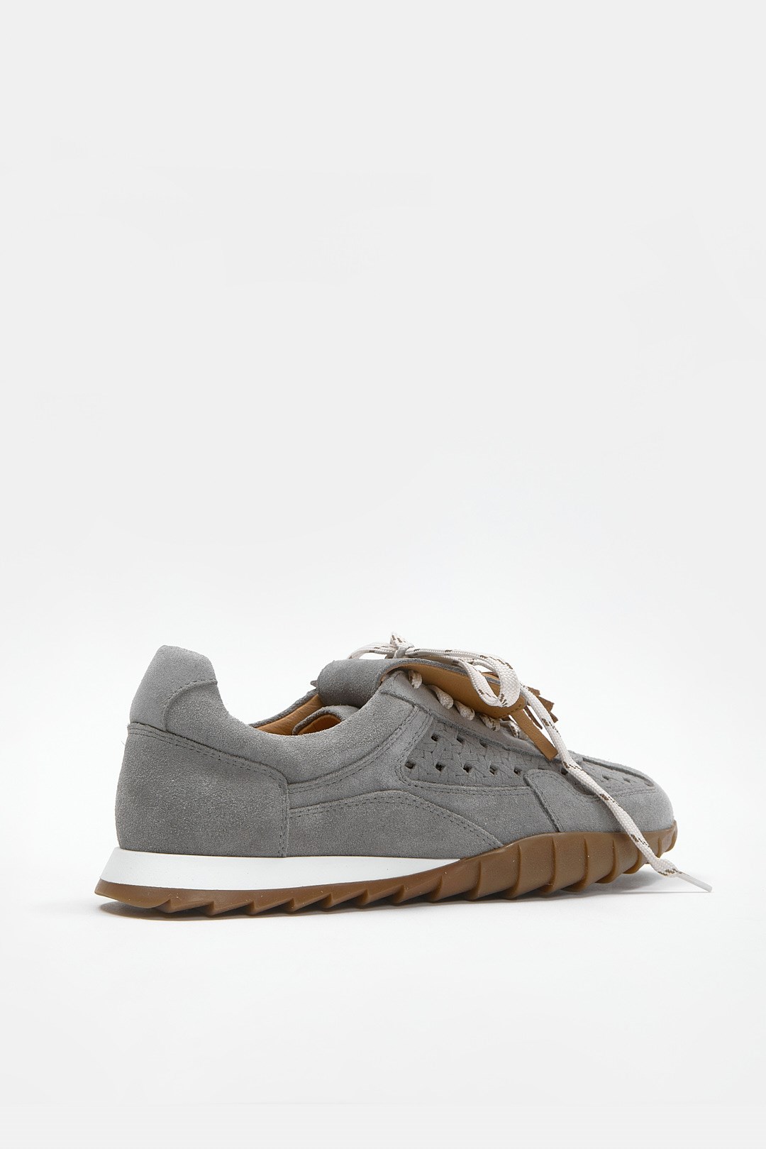 Lisbon Gri Süet Hakiki Deri Kadın Sneaker