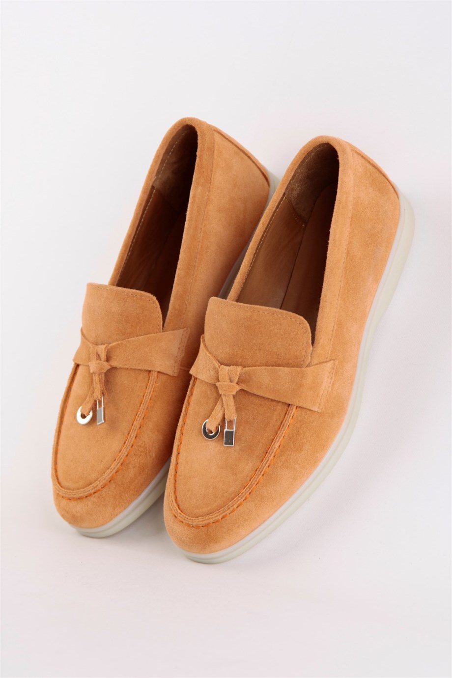 Lou Orange Suede Womens Casual Shoes