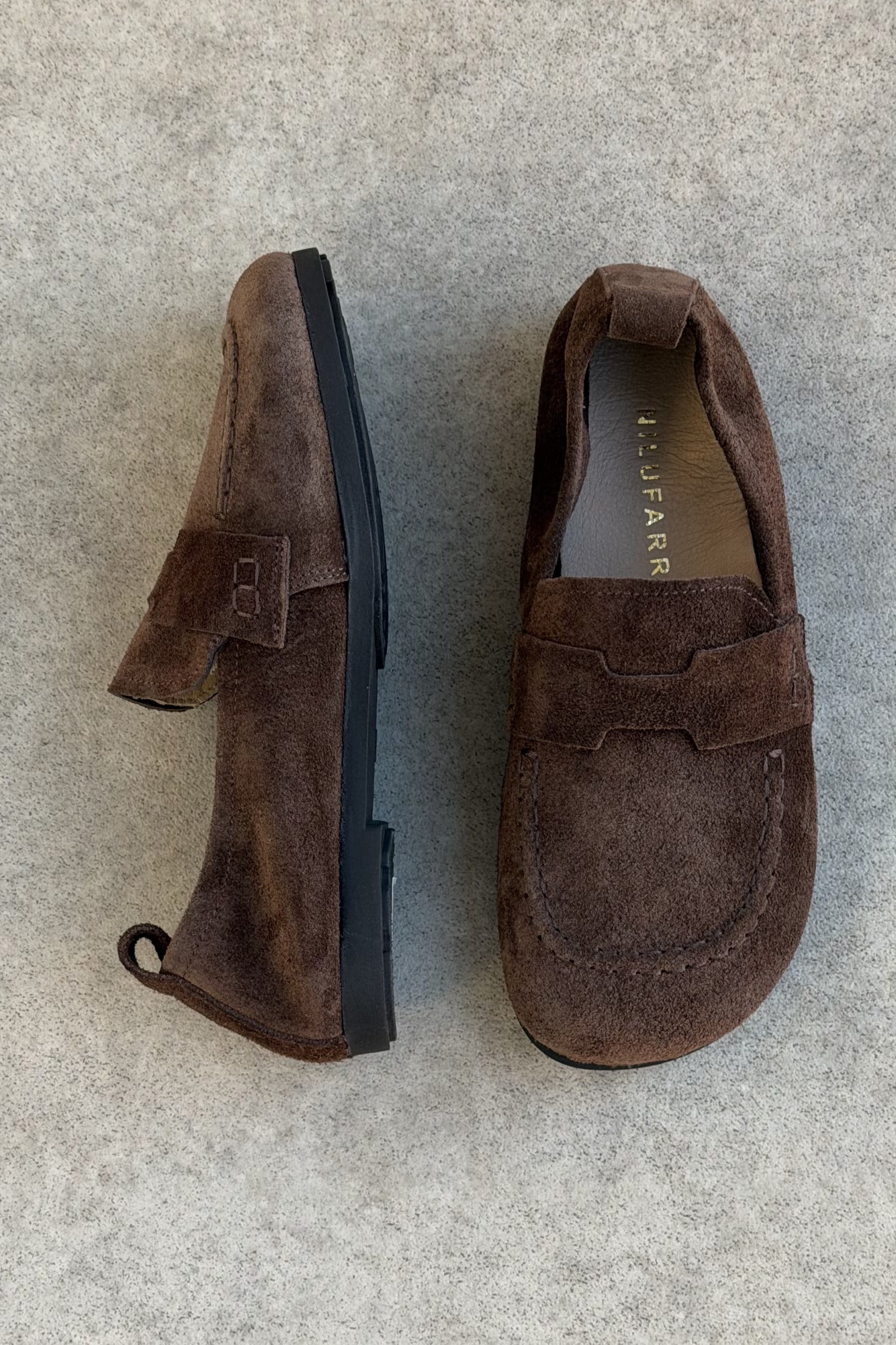 Mandy Kahve Süet Hakiki Deri Kadın Loafer Ayakkabı