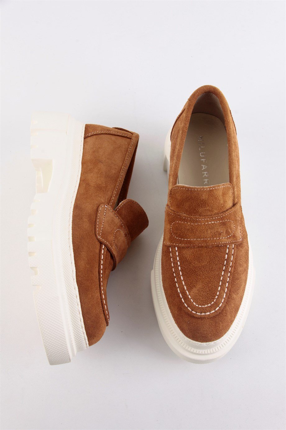 Matilda Taba Süet Hakiki Deri Kadın Loafer