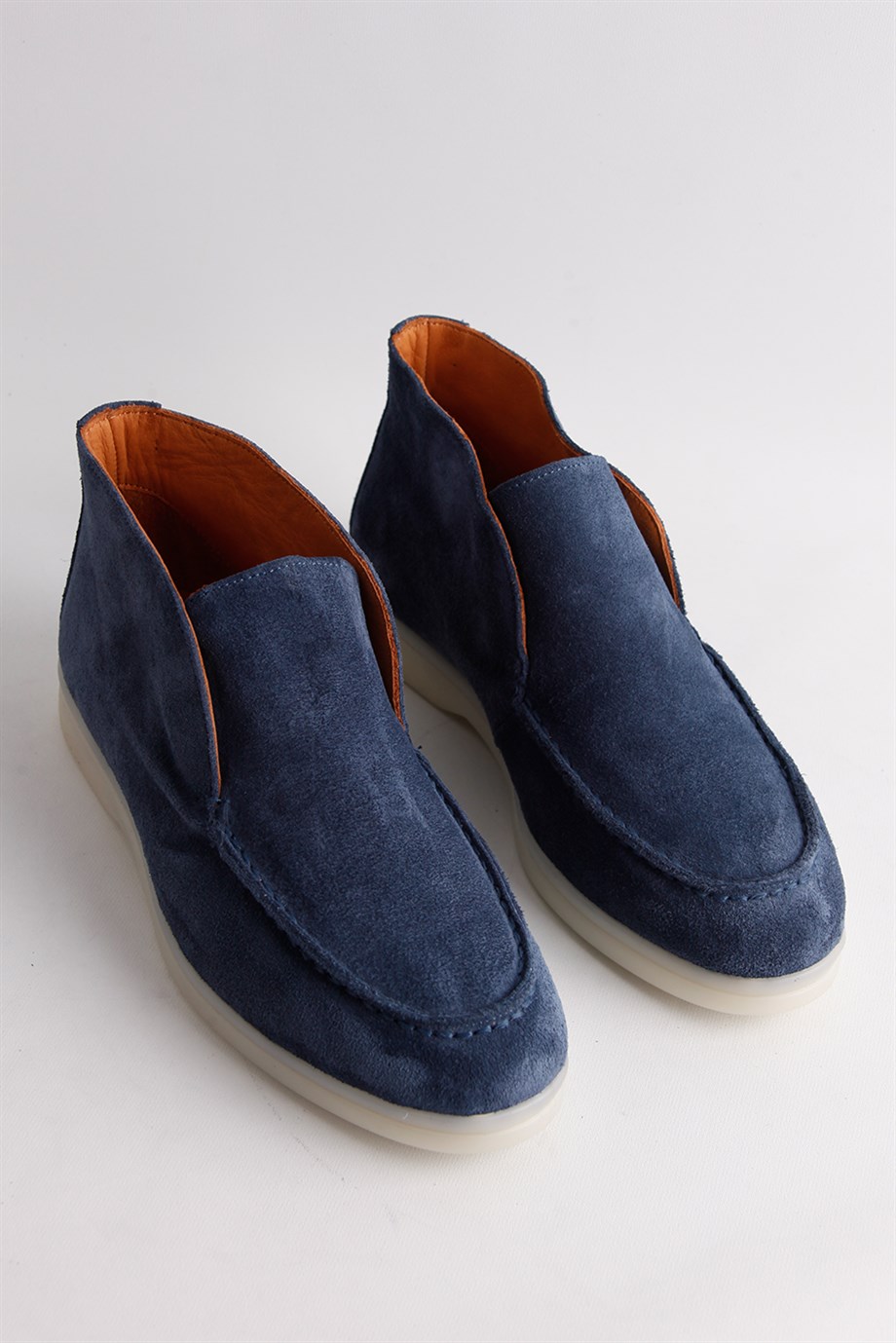 Megi Womens Jeans Blue Suede Casual Shoes