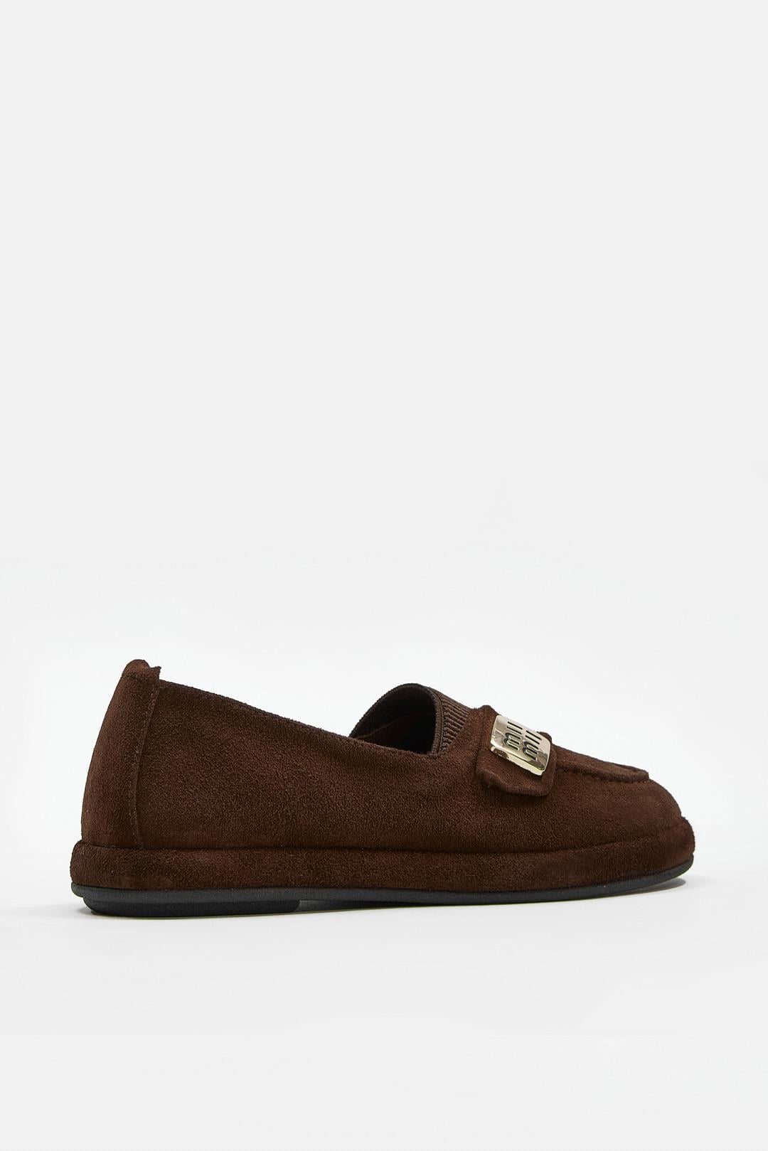 Mii Acı Kahve Hakiki Süet Kadın Loafer