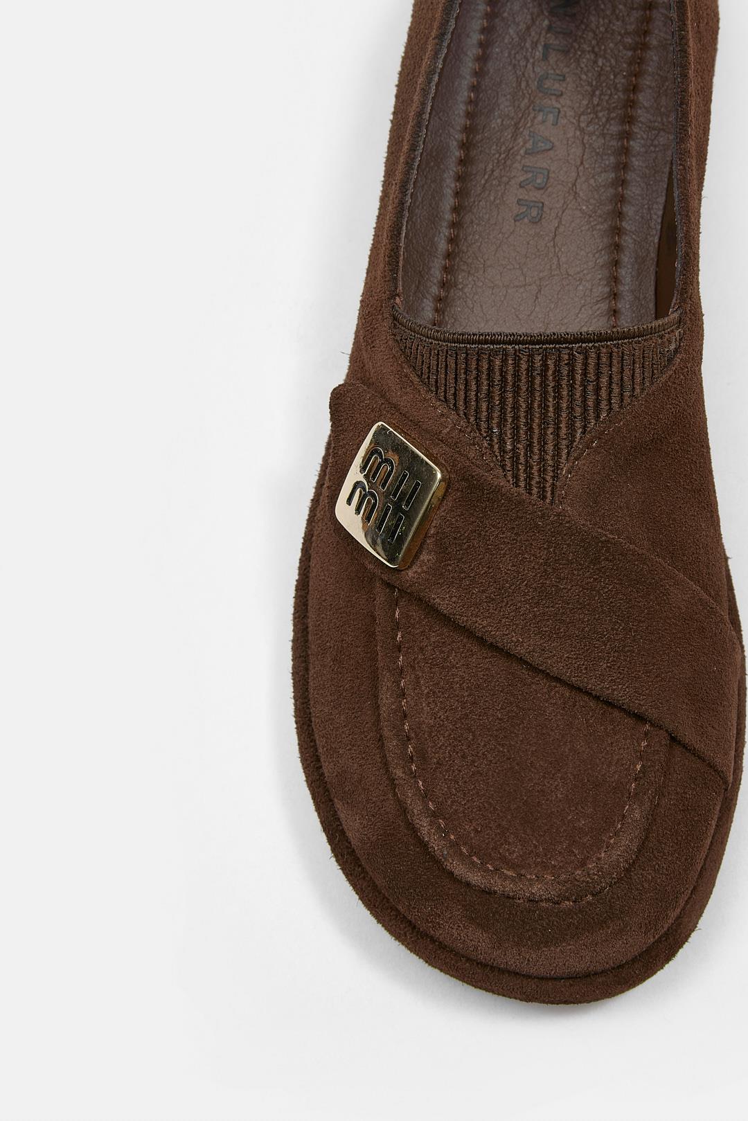 Mii Acı Kahve Hakiki Süet Kadın Loafer