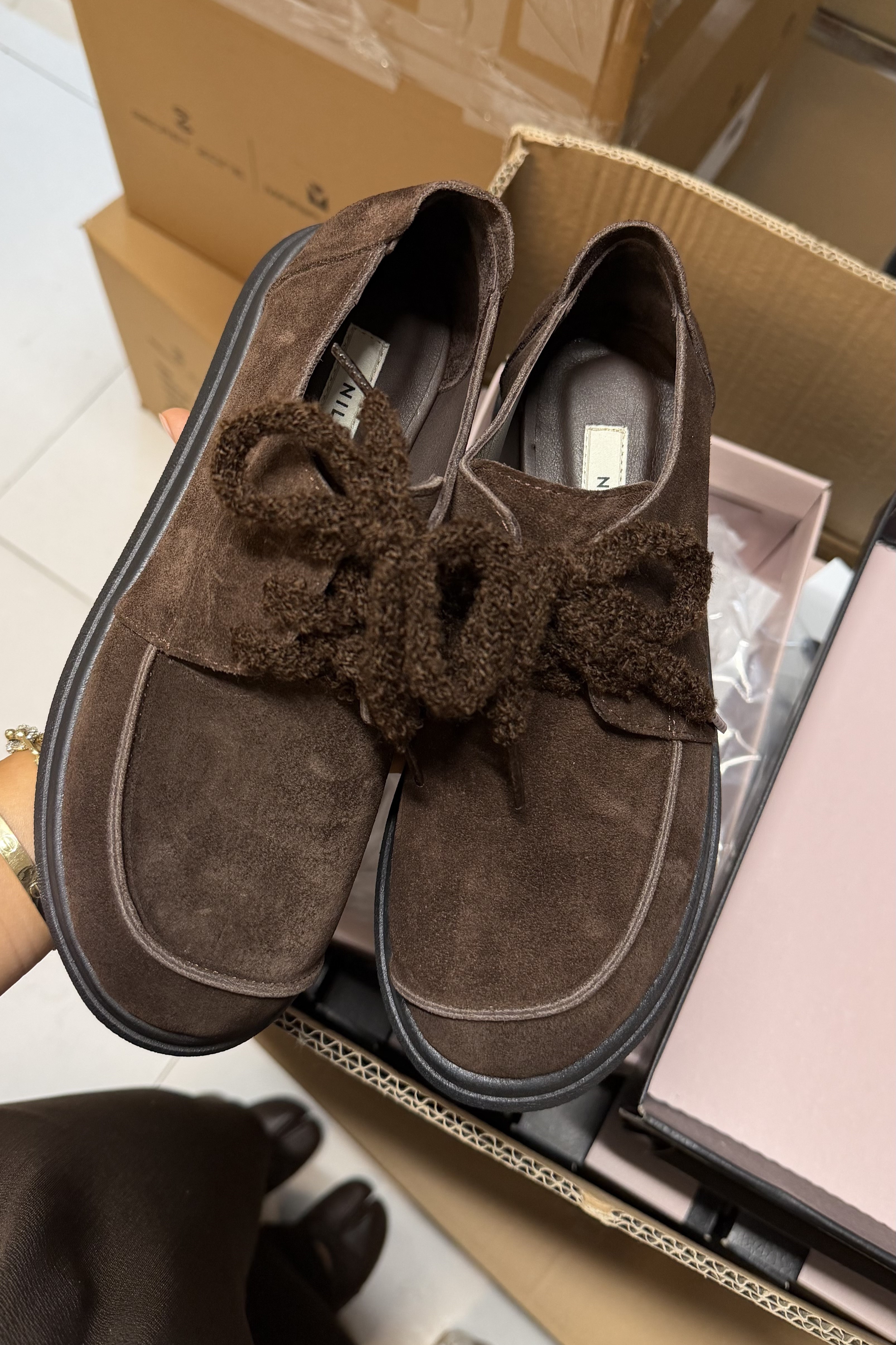 Yoda Kahve Süet Hakiki Deri Kadın Loafer Ayakkabı