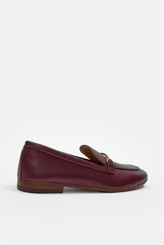 Livia Bordo Hakiki Deri Kadın Loafer