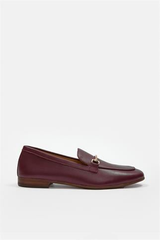 Livia Bordo Hakiki Deri Kadın Loafer