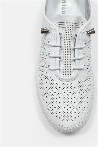 Mariable Beyaz Hakiki Deri Kadın Sneaker