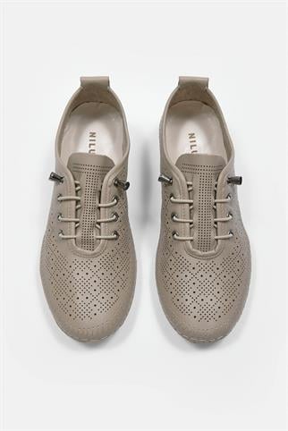 Mariable Vizon Hakiki Deri Kadın Sneaker