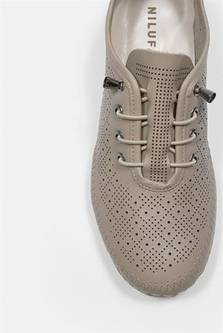 Mariable Vizon Hakiki Deri Kadın Sneaker