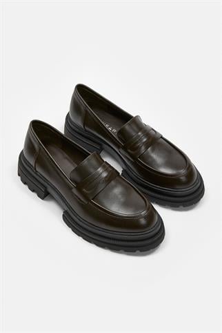 Minka Acı Kahve Hakiki Deri Kadın Loafer