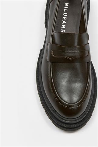 Minka Acı Kahve Hakiki Deri Kadın Loafer