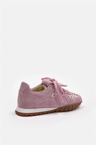 Minova Lila Hakiki Deri Kadın Sneaker