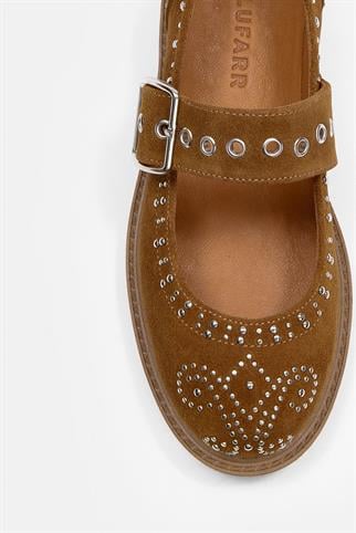 Mirabel Taba Süet Hakiki Deri Troklu Kadın Loafer