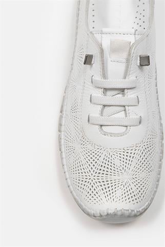 Russa Beyaz Hakiki Deri Kadın Sneaker