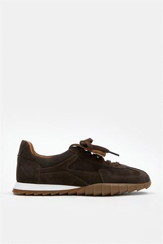 Welissa Acı Kahve Süet Hakiki Deri Kadın Sneaker