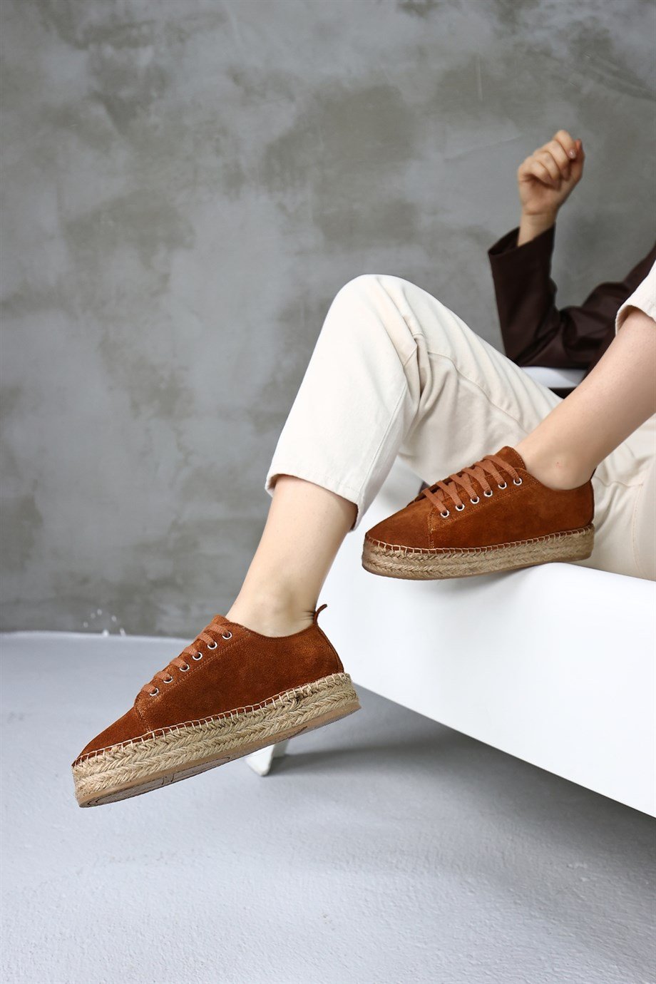 Daria Taba Suede Lace-up Women's Espadrilles