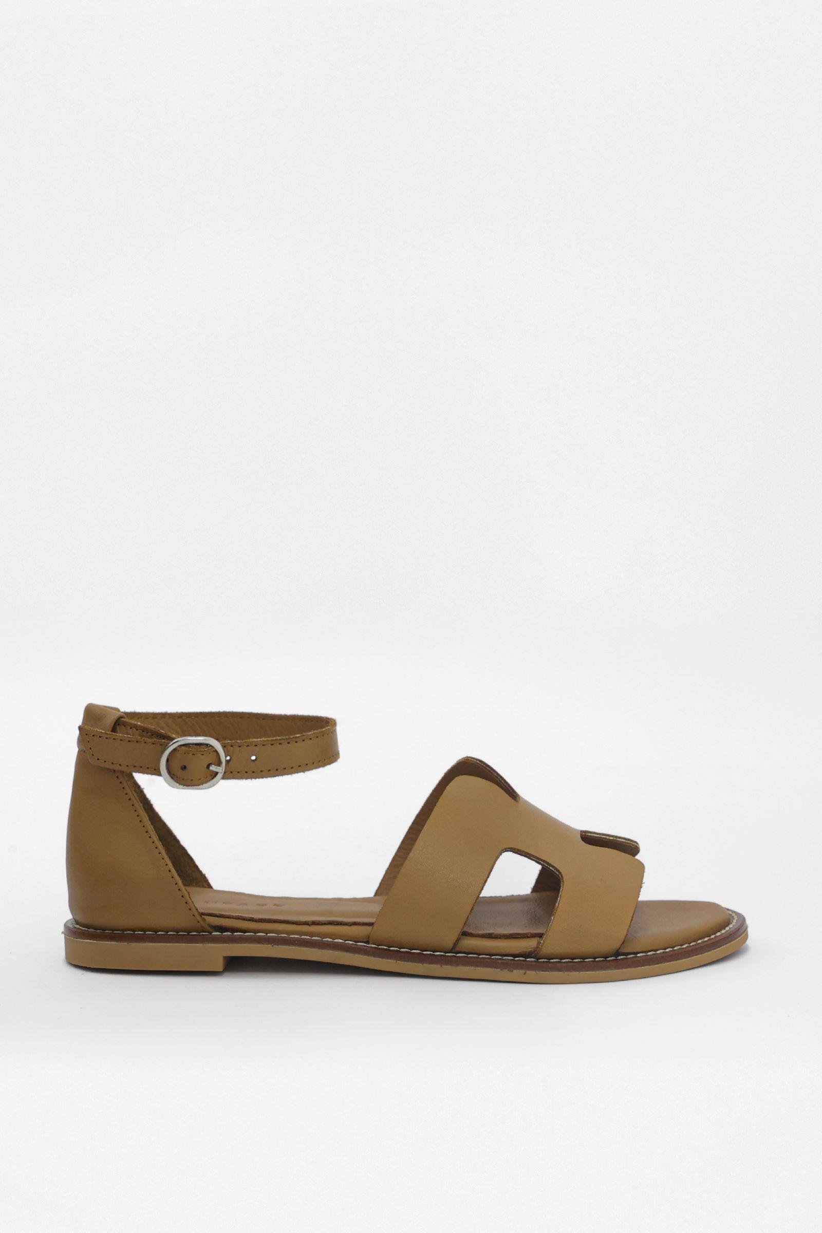 Hero Tan Genuine Leather Women Sandals