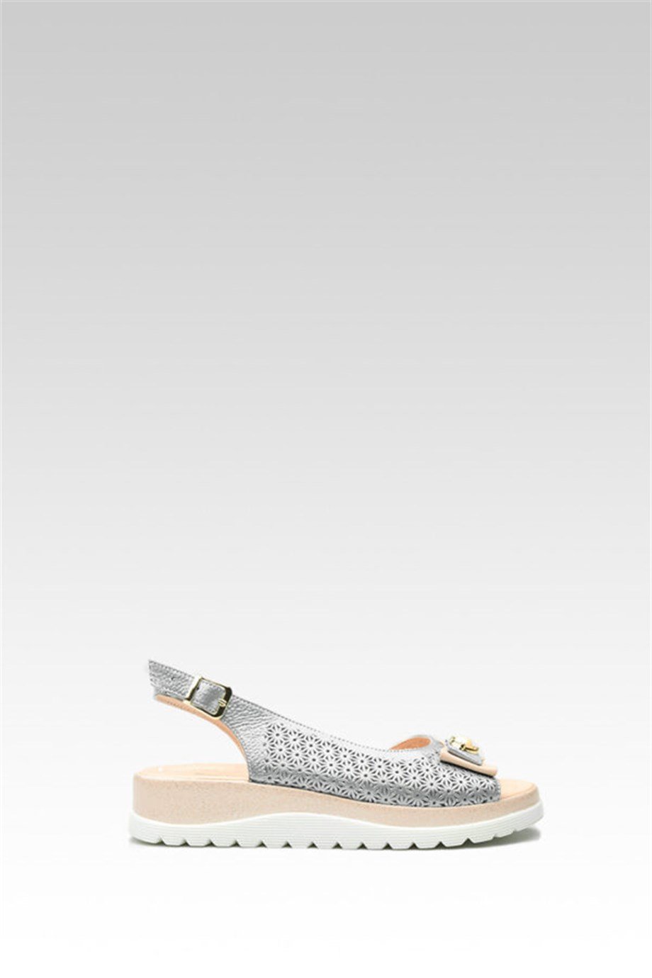 Ice Women's Blue Leather Sandals