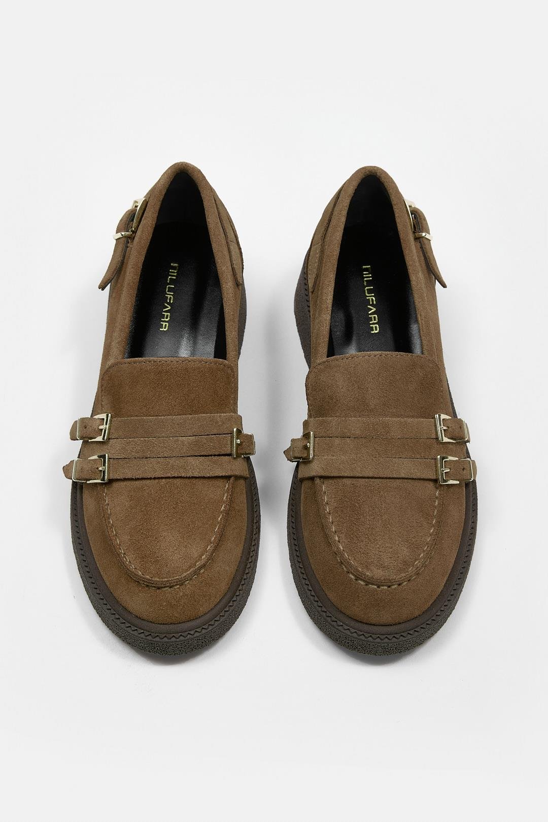 Jayla Taba Süet Hakiki Deri Kadın Loafer