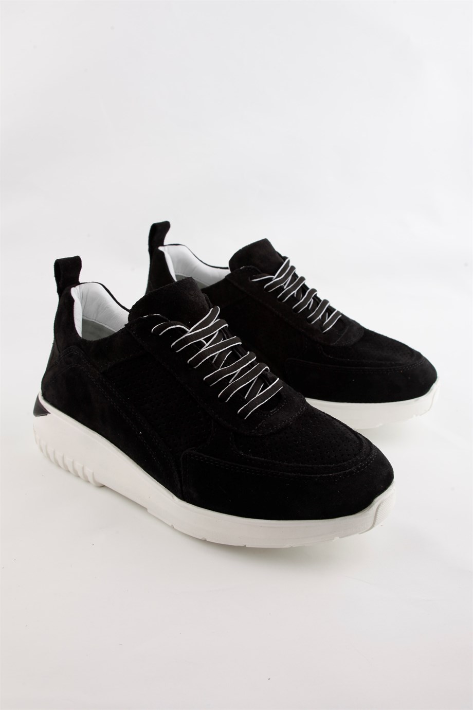 Lopez Women's Black Suede Sneakers