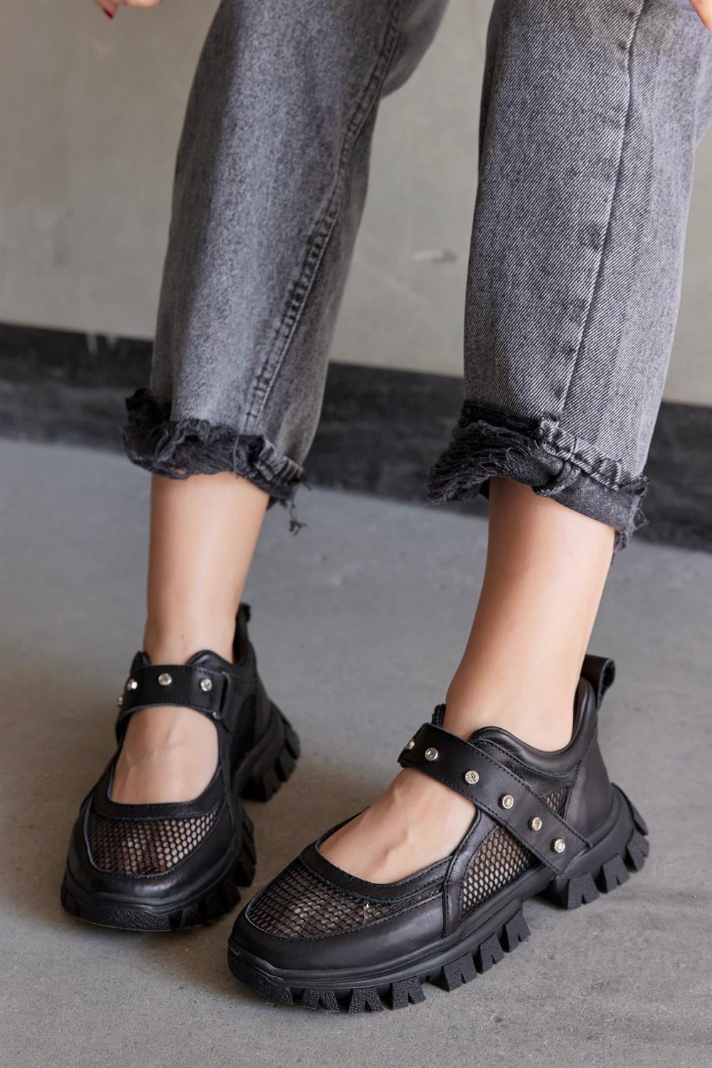 Melissa Women's Black Leather Sandals  